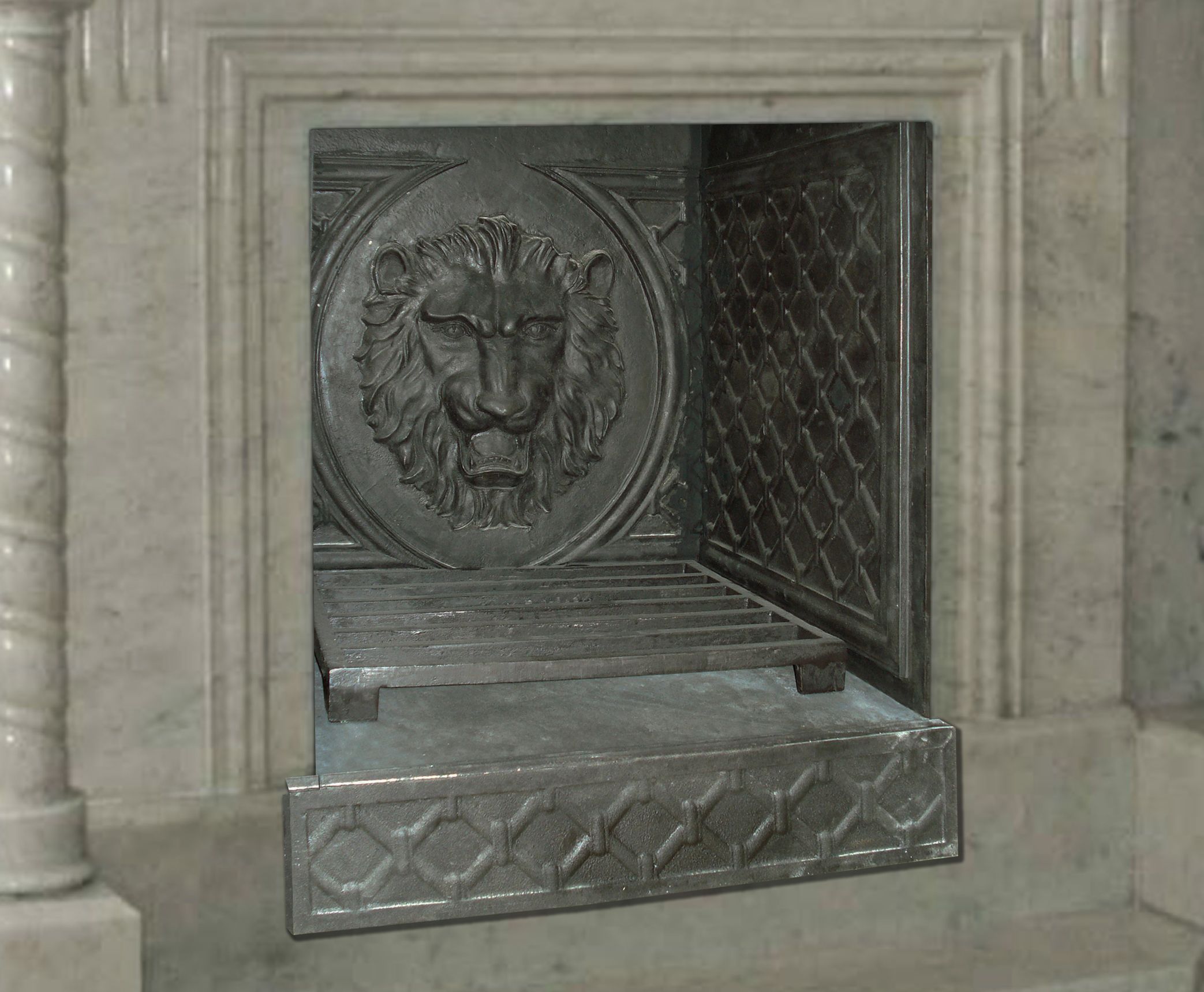 Камин \"Лев\" | LLC \"SBV\" | Художественное литье из чугуна латуни и бронзы